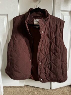 a new day Quilted Brown Women's Vest